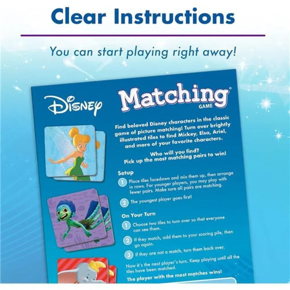 Wonder Forge Disney Matching Game – Fun Memory Game for Boys & Girls Ages 3